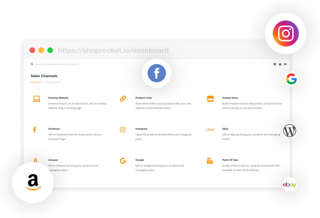 Sell products on multiple channels Sell products mutliple channels